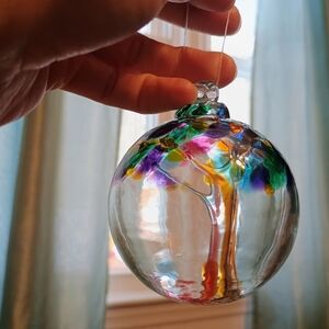 Kitras Art Tree of Friendship Glass Ornament